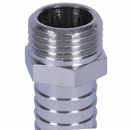 Штуцер резьбовой латунный STOUT никель 1/2&quot;x18мм Н