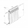 Радиатор биметаллический ROYAL THERMO VITTORIA SUPER 500x4 секций (НС-1175025)