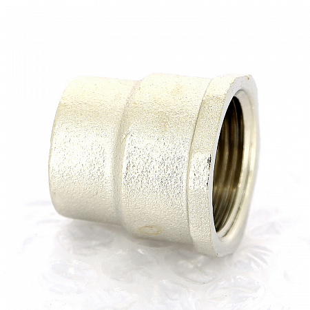 Муфта переходная резьбовая латунная UNI-FITT никель 3/4&quot;х1/2&quot;