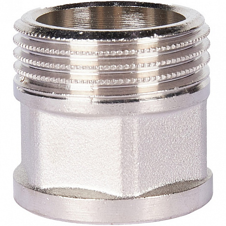 Переход под ключ резьбовой латунный STOUT никель 3/4&quot;х1&quot; ВН