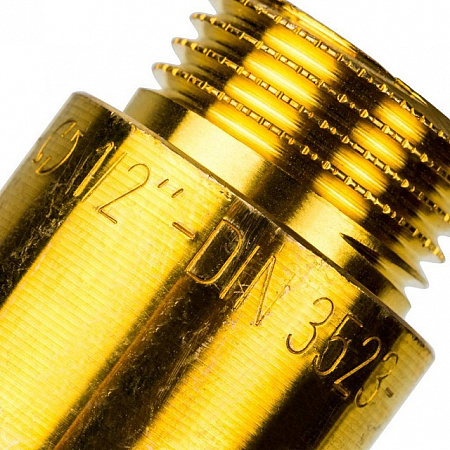 Удлинитель резьбовой латунный STOUT без покрытия 1/2&quot;x30мм ВН
