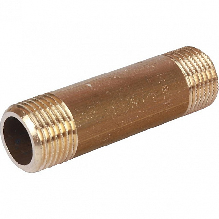 Бочонок резьбовой латунный STOUT без покрытия 1/2&quot;x70мм