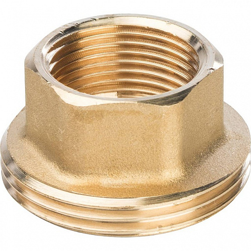 Американка ПРЯМАЯ резьбовая латунная (без прокладки) STOUT без покрытия 3/4&amp;quot; В