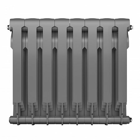 Радиатор биметаллический ROYAL THERMO BILINER SILVER SATIN 500x8 секций, серый (НС-1176319)