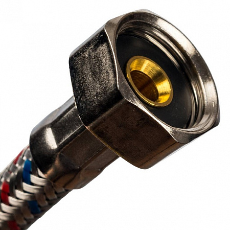 Гибкая подводка для воды STOUT нерж.сталь 1/2&quot;-80 см гайка-гайка