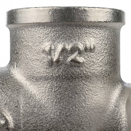 Угол с креплением резьбовой латунный STOUT никель1/2&quot; В