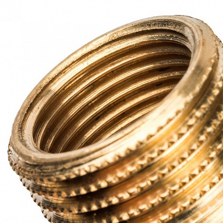 Футорка резьбовая латунная STOUT без покрытия 1/2&quot;x3/8&quot; ВН