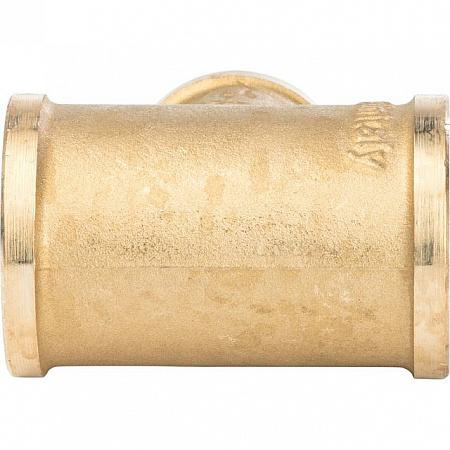 Тройник переходной латунный STOUT без покрытия 3/4&quot;x1/2&quot;x3/4&quot; В