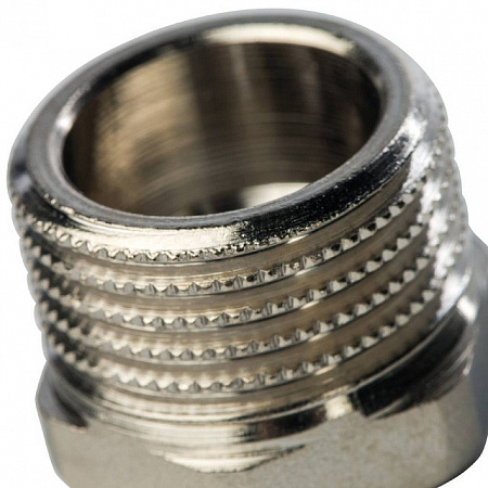 Футорка резьбовая латунная STOUT никель 1/2&quot;x1/4&quot; ВН