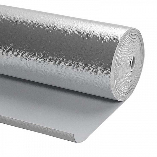 Рулонная изоляция с алюминиевой фольгой ENERGOFLEX SUPER AL (7 м²) серый-15 мм
