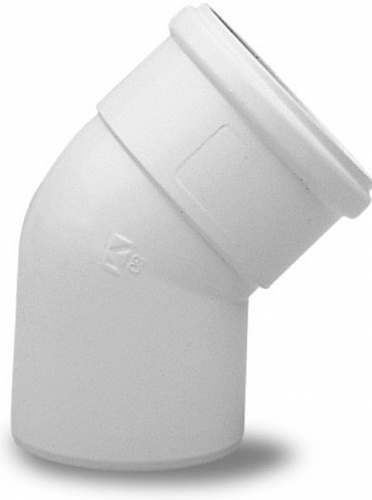 Отвод полипропиленовый 45° Ø80 мм, для конденсационных котлов до 70 кВт, материал-полипр BAXI