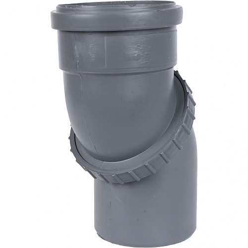 KU.110.G Sinikon СТАНДАРТ Отвод универсальный D 110 серый