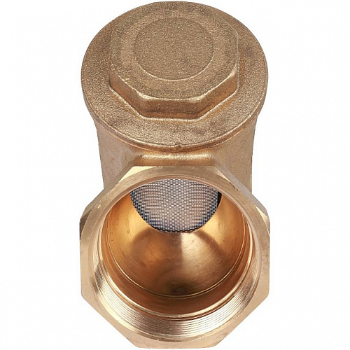 ФГО Фильтр косой грубой очистки STOUT SFW латунный 2&amp;quot;, 500 мкр, желтый