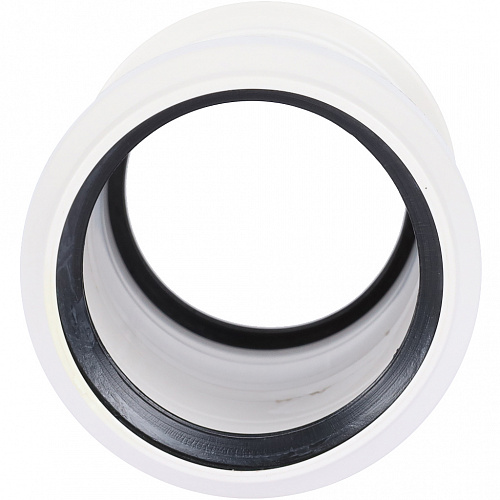 ПВХ Муфта канализационная ремонтная SINIKON КОМФОРТ ПЛЮС белая Ø50, проходная