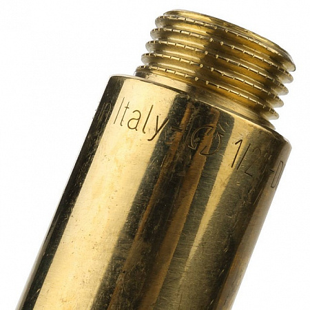 Удлинитель резьбовой латунный STOUT без покрытия 1/2&quot;x65мм ВН
