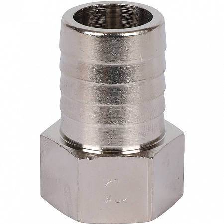 Штуцер резьбовой латунный STOUT никель 1/2&quot;x20мм В