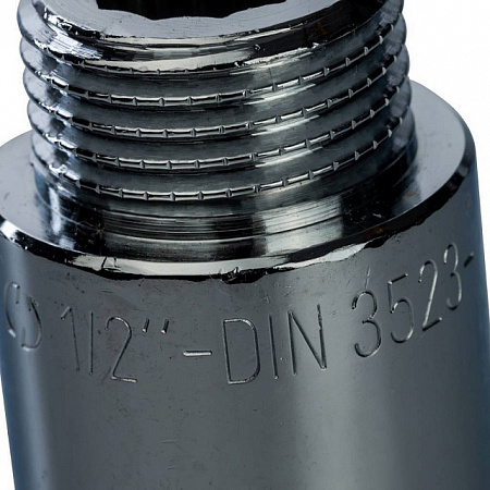 Удлинитель резьбовой латунный STOUT хром 1/2&quot;x65мм ВН