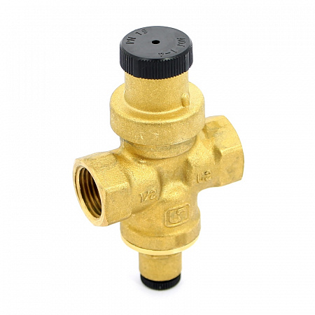 Редуктор давления UNI-FITT 1/2&quot; В 1-4 бар PN15 COMPACT с отверстием под радиальный манометр 1/4&quot;