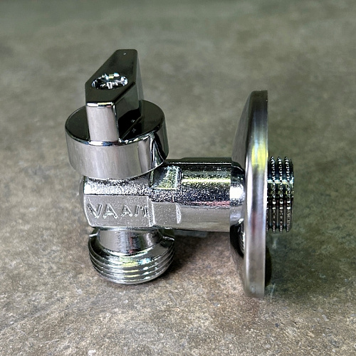 Вентиль запорный Н 1/2&amp;quot; х 3/4&amp;quot; для подключения стиральных / посудомоечных машин UNI-FITT