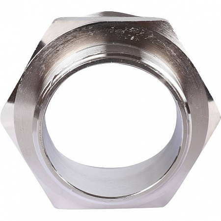 Ниппель переходной резьбовой латунный STOUT никель 21/2&quot;x2&quot; Н