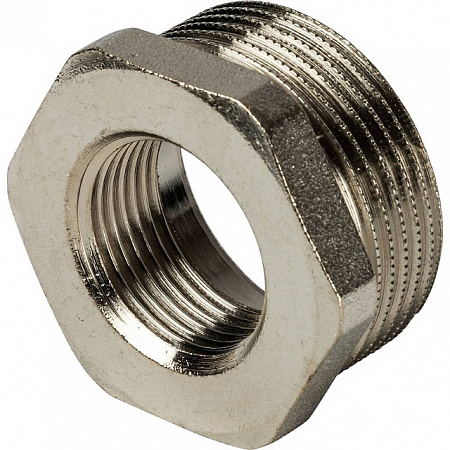 Футорка резьбовая латунная STOUT никель 11/4&quot;x3/4&quot; ВН
