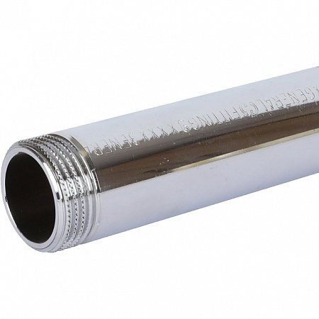 Бочонок резьбовой латунный STOUT хром 1&quot;x125мм