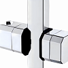 Держатель лейки для душевой стойки ESSAN (KEBBI) KARAKUS CHROME скользящий 18х15-30мм, для квад штан