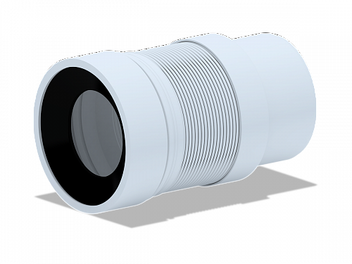 Гофра для унитаза гибкая пластиковая АНИПЛАСТ K821 110 мм выход гладкий (23-53мм)