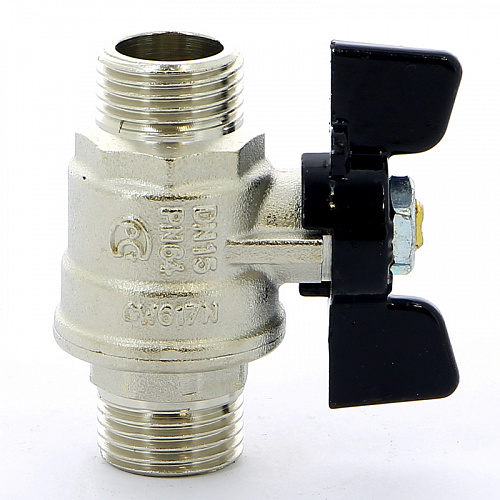 Кран шаровой BUGATTI OREGON 327 бабочка 1/2&amp;quot; НН, полнопроходной