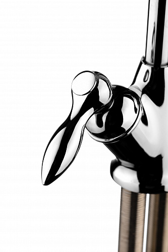 Кран с двумя вентилями ГЕЙЗЕР исп. 7 с плавной регулировкой, керамический, к ПРЕСТИЖ-М, двойной