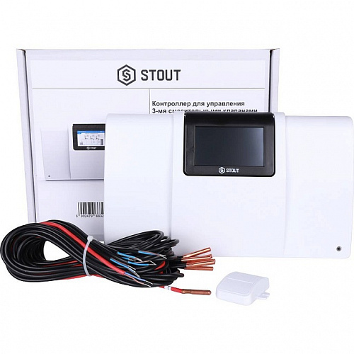 Контроллер STOUT для управления 3-мя смесительными клапанами i-3 plus