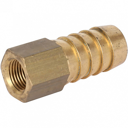 Штуцер резьбовой латунный STOUT без покрытия 1/8&quot;x14мм В