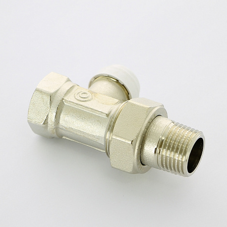 Вентиль обратный UNI-FITT 1/2" ВН с разъёмным соединением, никелированный