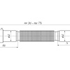 Гофра для сифона гибкая пластиковая стандартная АНИПЛАСТ K106 50/40-11/2&amp;quot;