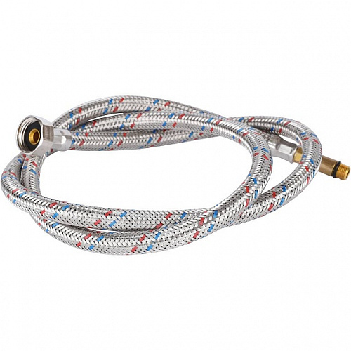 Гибкая подводка для смесителей STOUT нерж.сталь М10*35-1/2&amp;quot;-120 см, пара
