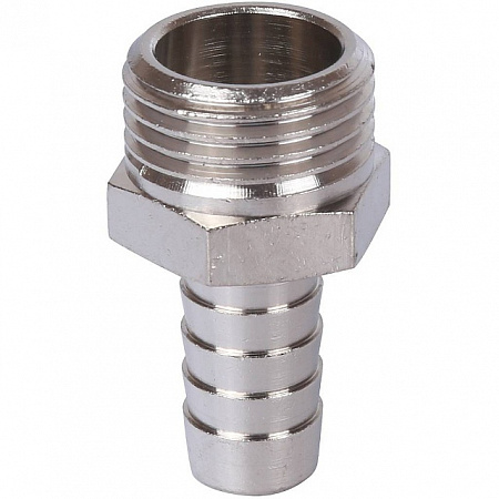 Штуцер резьбовой латунный STOUT никель 1/2&quot;x12мм Н