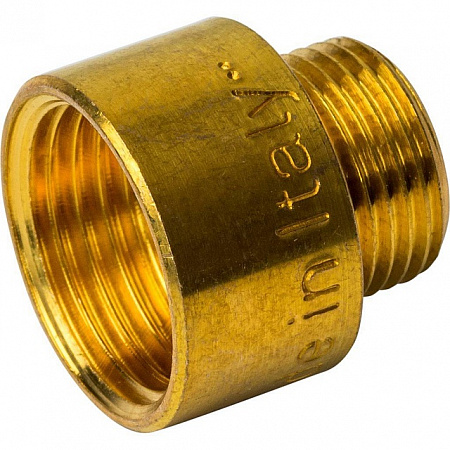 Муфта переходная резьбовая латунная STOUT без покрытия 3/4&quot;x1/2&quot; ВН