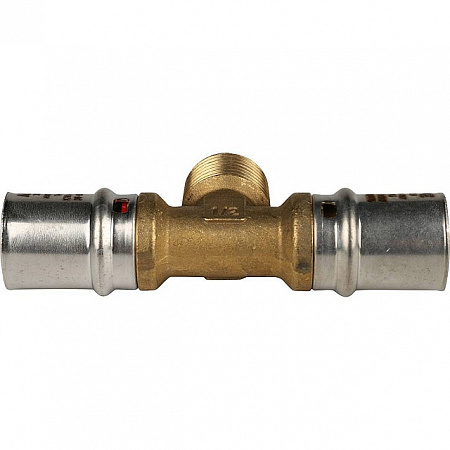 МП Тройник резьбовой пресс для металлопласта STOUT Ø20х1/2&quot;х20 Н