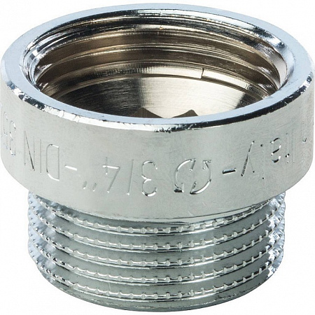 Удлинитель резьбовой латунный STOUT хром 3/4&quot;x10мм ВН