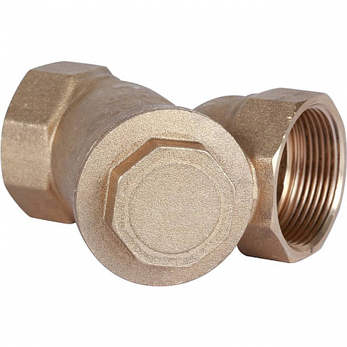 ФГО Фильтр косой грубой очистки STOUT SFW латунный 11/2&amp;quot;, 500 мкр, желтый