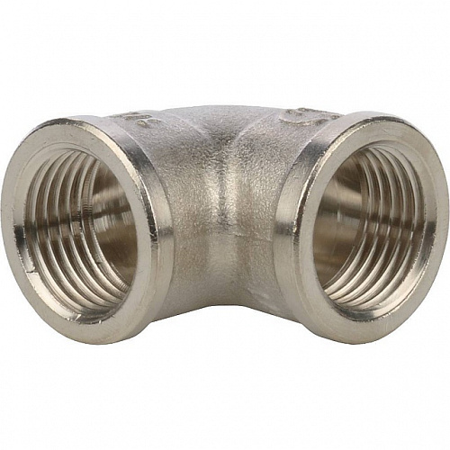 Угол резьбовой латунный STOUT никель 1/2&amp;quot; В