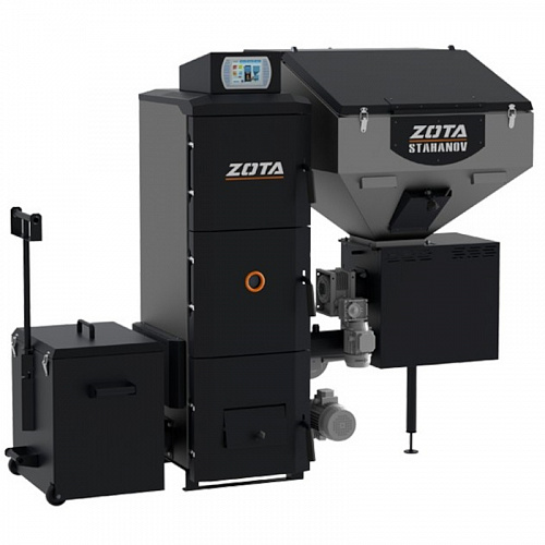 Котел твердотопливный напольный ZOTA СТАХАНОВ 26 кВт 2S-400, одноконтурный, открытая камера