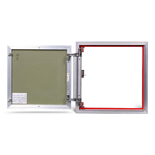 Люк под плитку АЛЮМИНИЕВЫЙ (НАЖИМНОЙ) ПРАКТИКА ETP 50x50