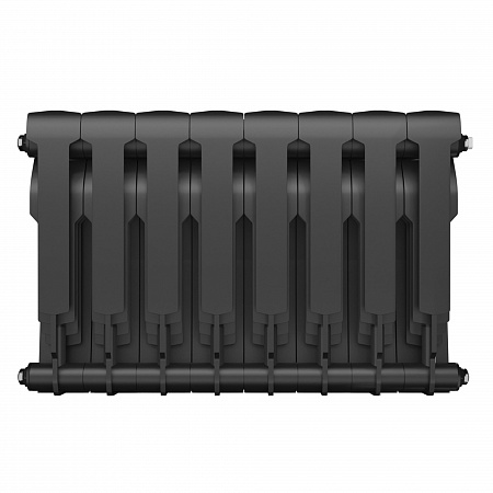 Радиатор биметаллический ROYAL THERMO BILINER NOIR SABLE 350x8 секций, черный (НС-1197125)