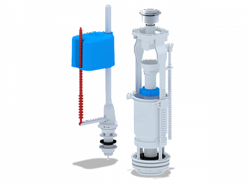 Арматура для бачка АНИПЛАСТ WC6550M нижняя 1/2&amp;quot; хром, кнопка