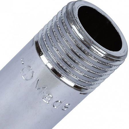 Бочонок резьбовой латунный STOUT хром 1/2&quot;x55мм