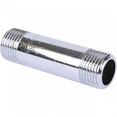 Бочонок резьбовой латунный STOUT хром 1/2&quot;x70мм
