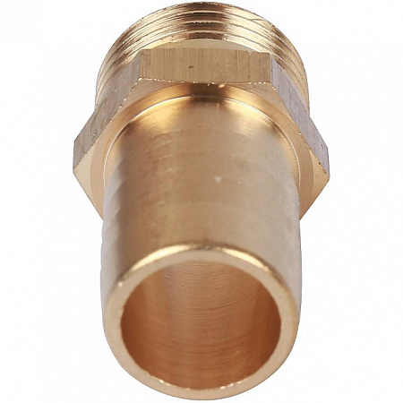 Штуцер резьбовой латунный STOUT без покрытия 1/2&quot;x18мм Н