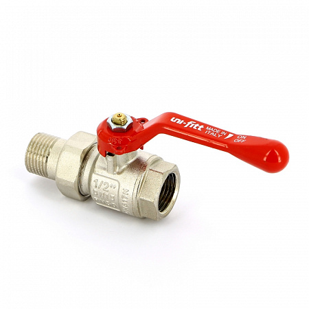 UNI-FITT Кран НВ 1/2&quot; с разъемным соединением, полнопроходной, ручка ETALON