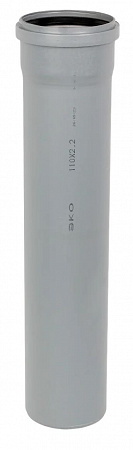 ПВХ Труба канализационная наружная САРАТОВПЛАСТИКА (рыжая) Ø110х500мм 3,4мм, материал ПП